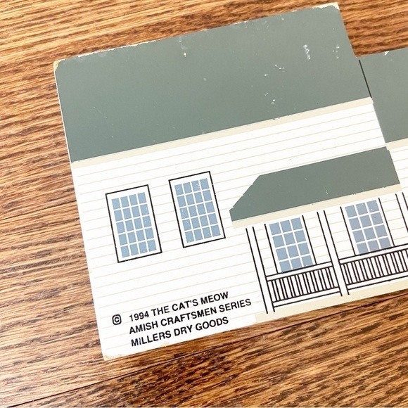 The Cat’s Meow | Vintage 1994 Amish Craftsman Series Millers Dry Goods Wooden - Picture 3 of 8